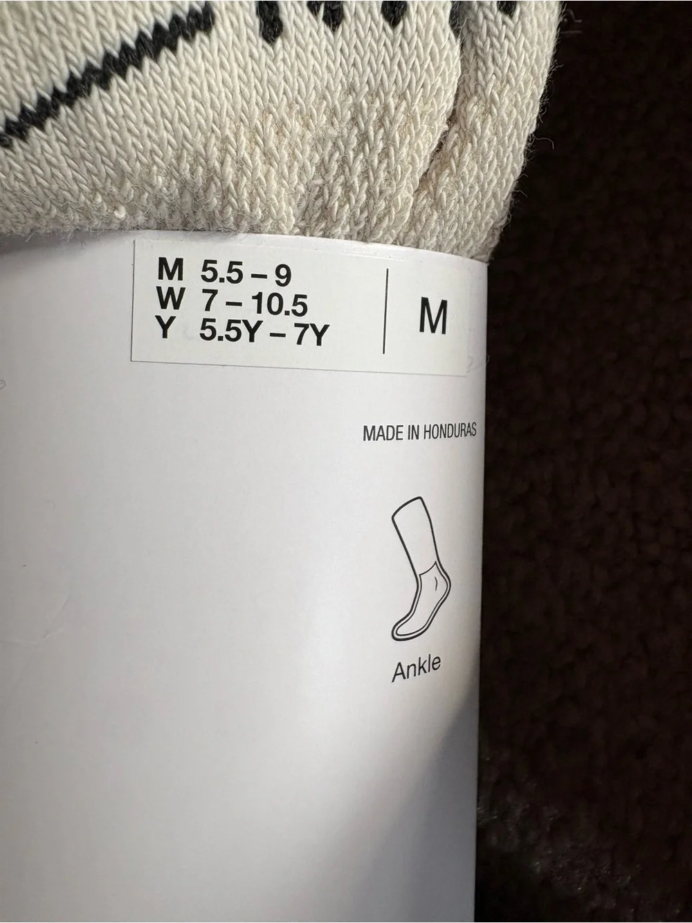 Nike Women’s set of 6 ankle socks medium NWT